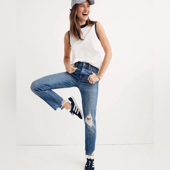Madewell The Perfect Summer Jeans Destructed Edition 27 - Picture 1 of 14